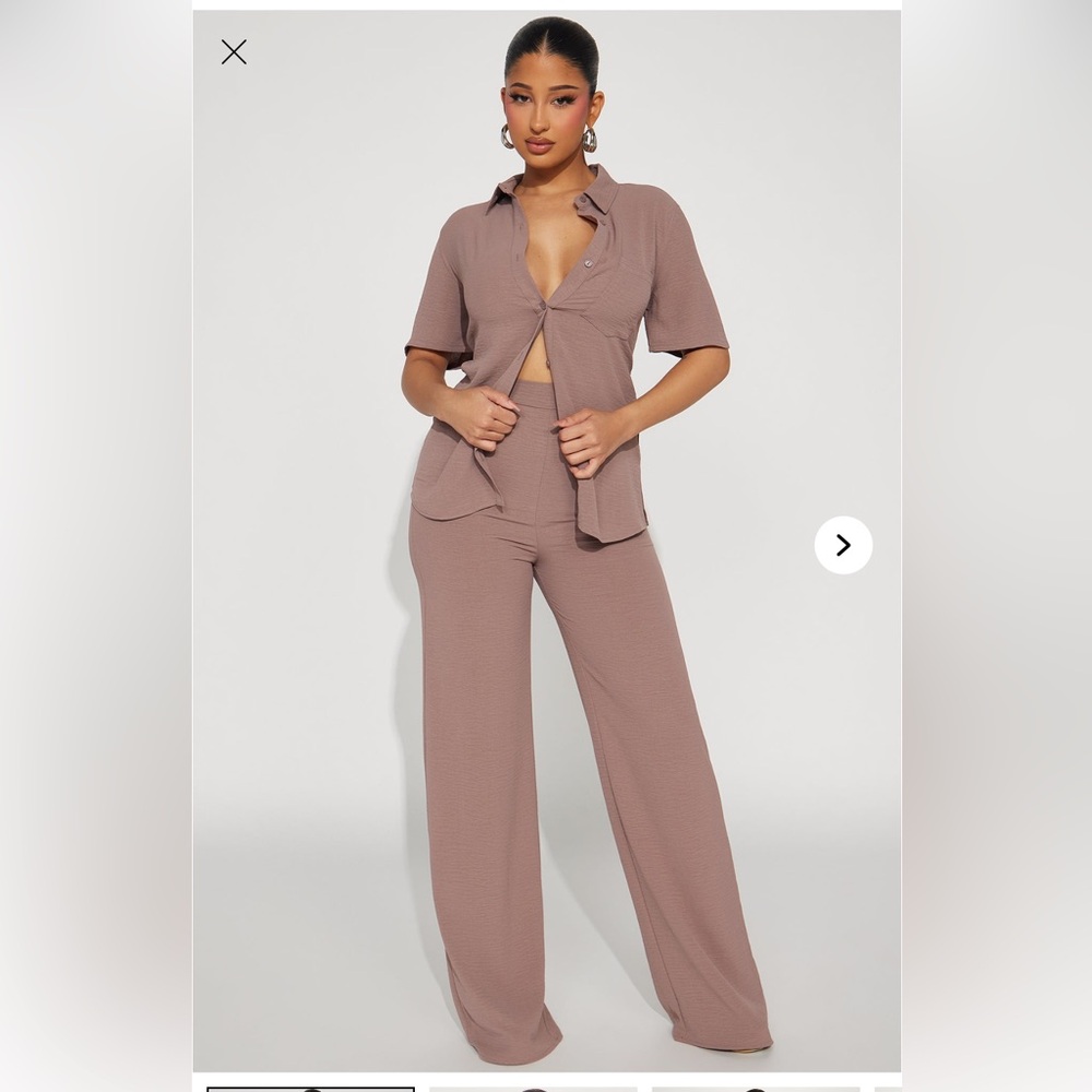 Fashion Nova Mocha 2 Piece Set